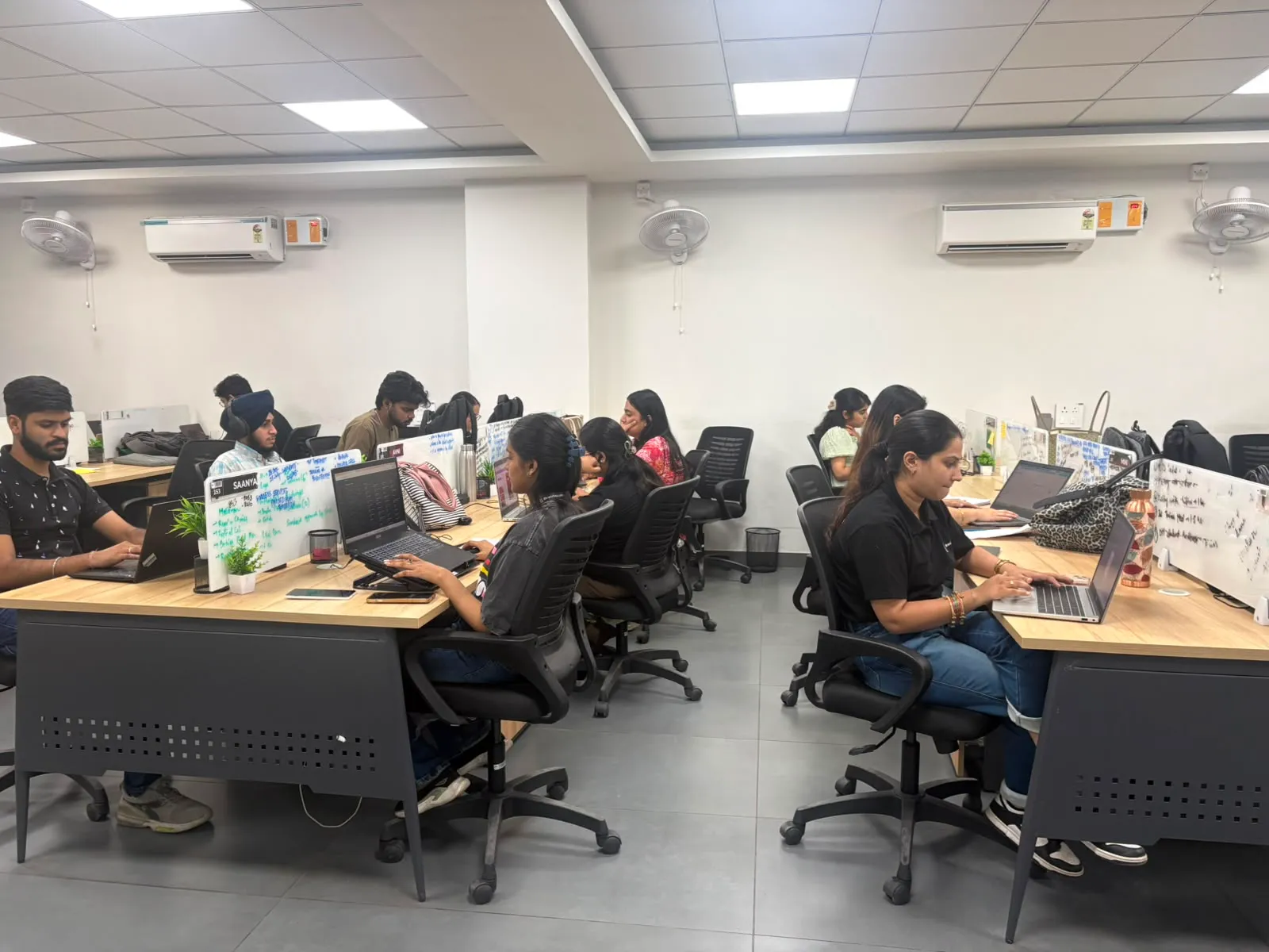 Mits engineers working together at the Bengaluru office